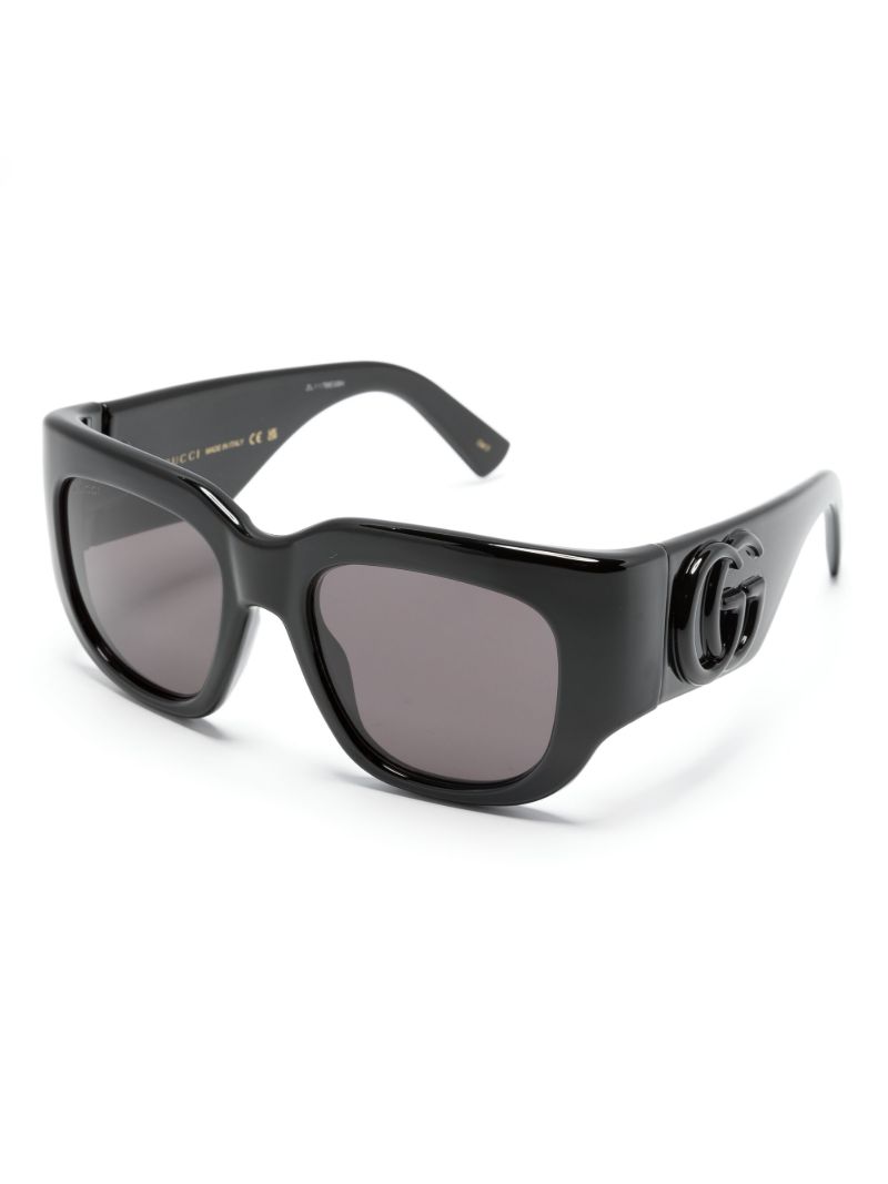 Black Double G Oversize-frame Sunglasses