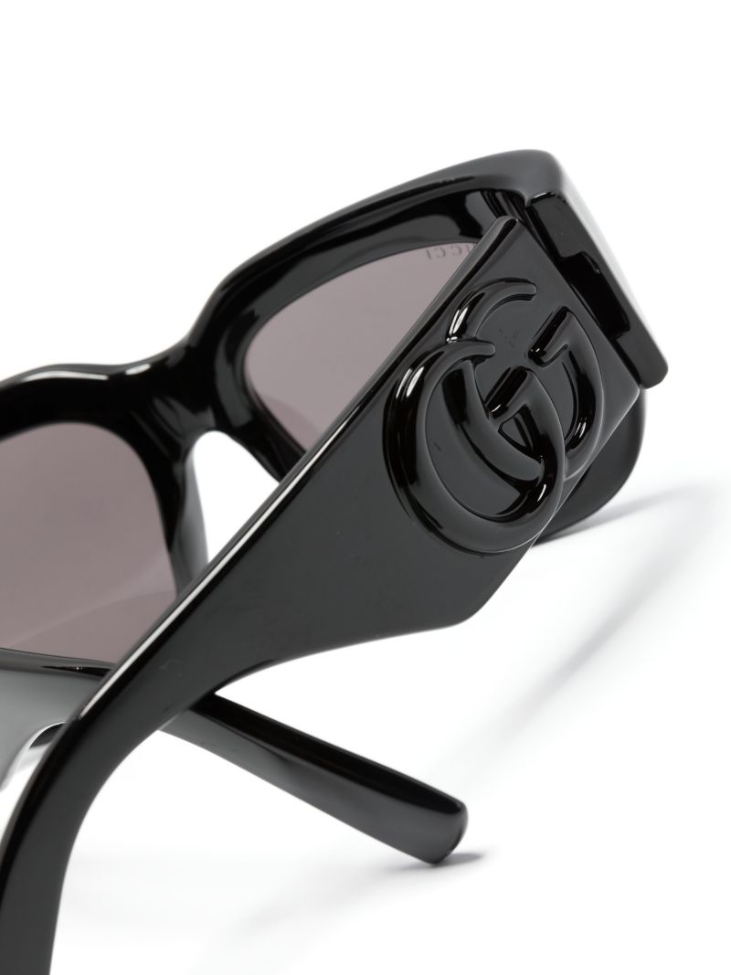 Black Double G Oversize-frame Sunglasses