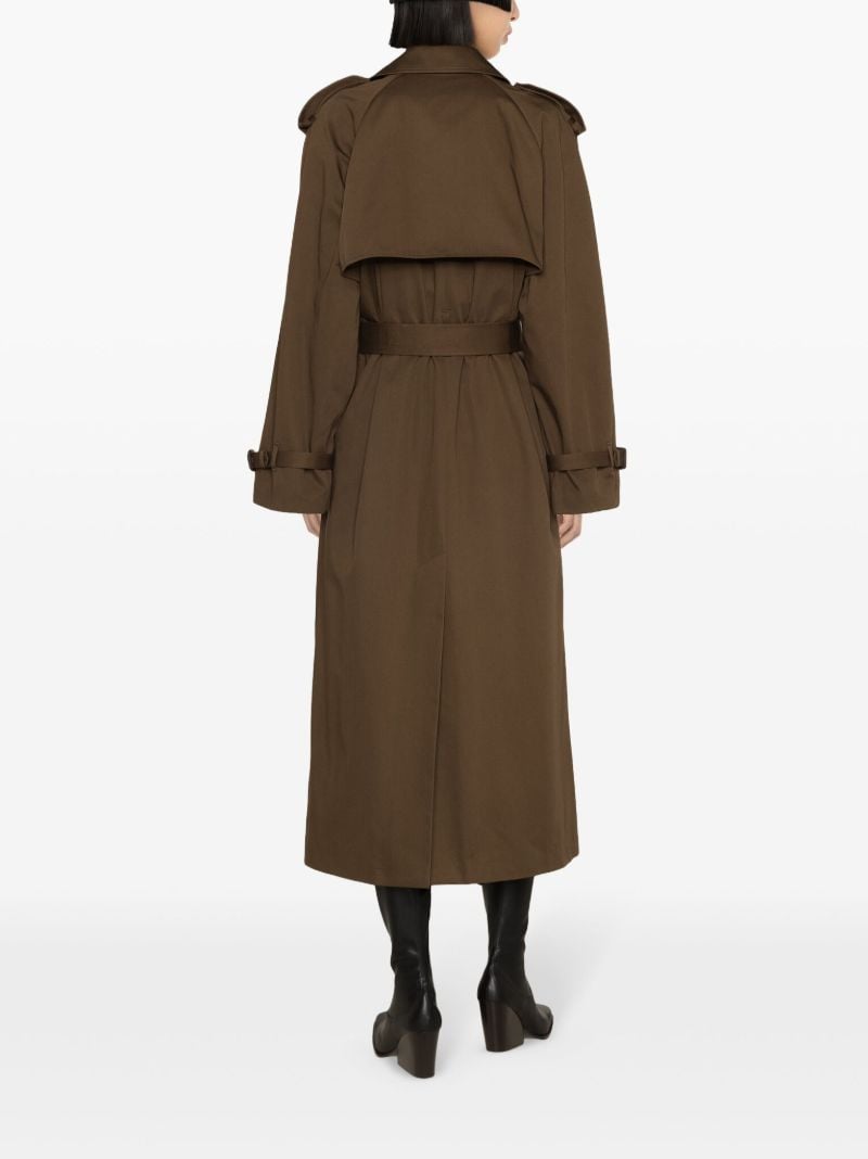 Brown Classic Trench Wool Coat