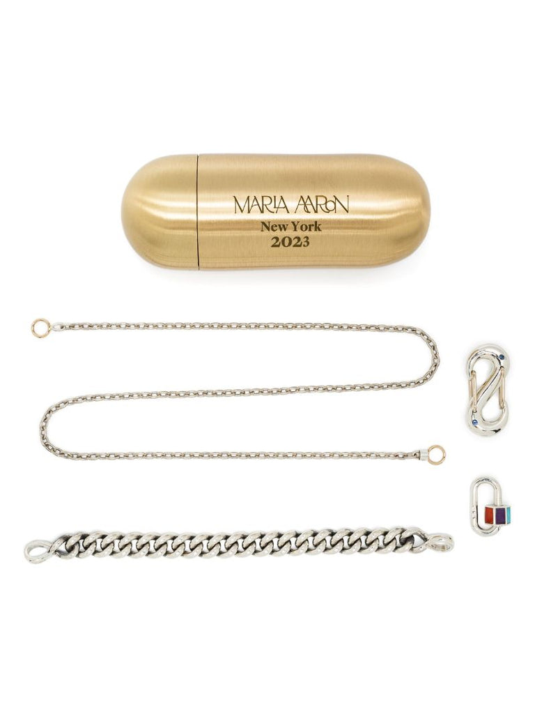 Silver Set 4 Necklace and Bracelet Set