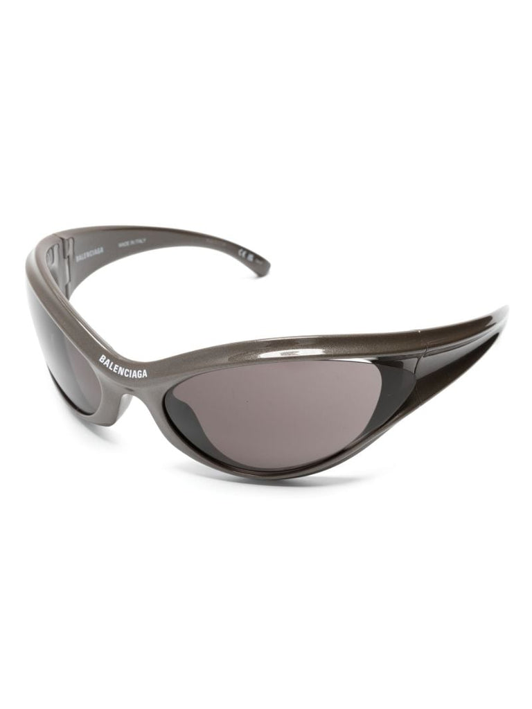 Black Dynamo Wrap Cat-eye Sunglasses