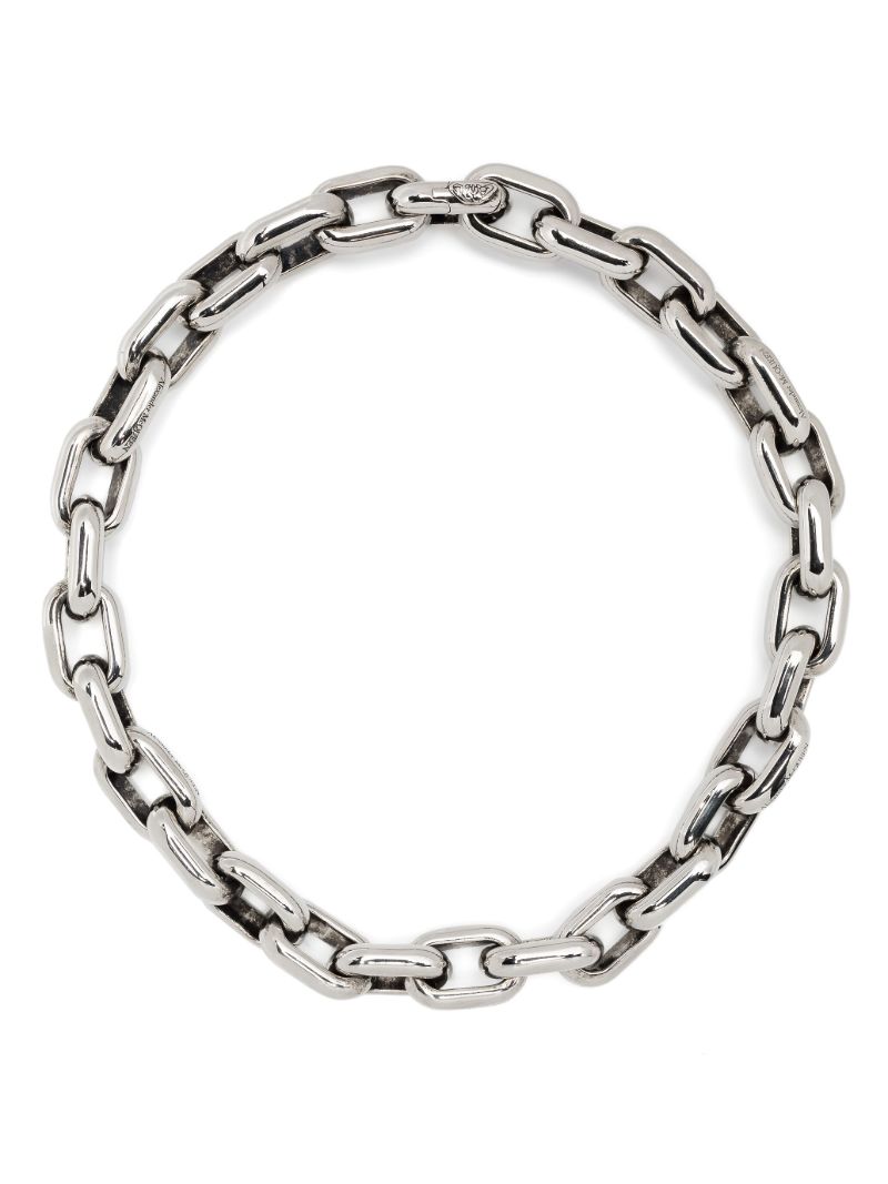 Silver-tone Peak Chunky-chain Necklace
