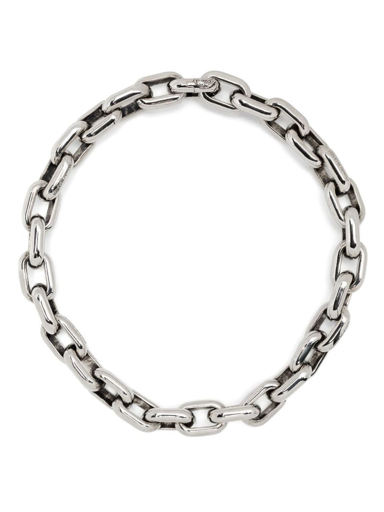 Silver-tone Peak Chunky-chain Necklace