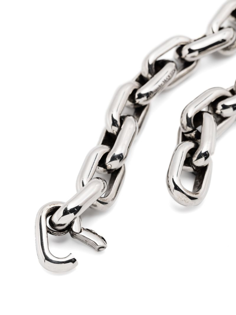 Silver-tone Peak Chunky-chain Necklace