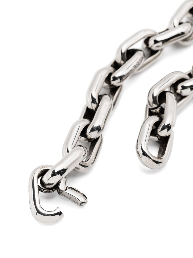 Silver-tone Peak Chunky-chain Necklace