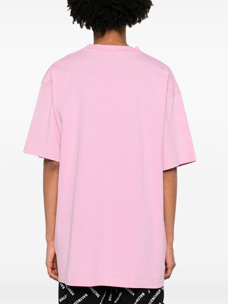 Pink Logo-print T-shirt