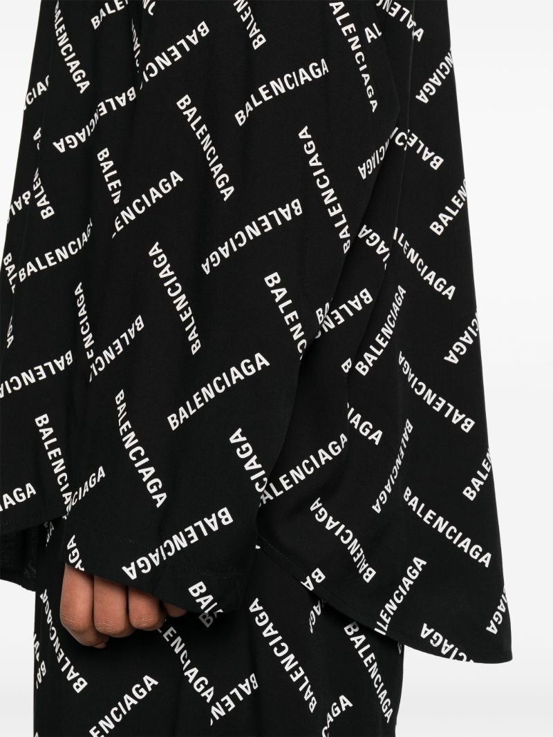 Black Logo Print Shirt