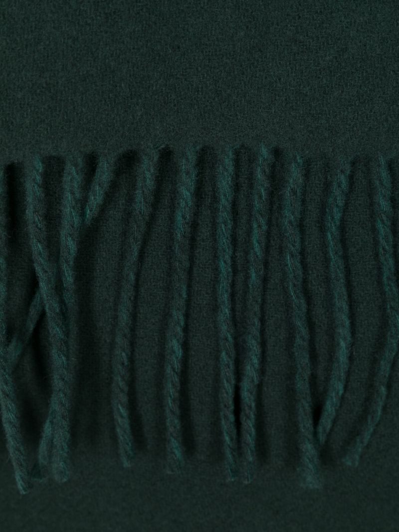 Green L'echarpe Logo-jacquard Scarf