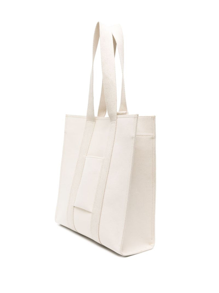 White Le Cabas Cuerda Tote Bag