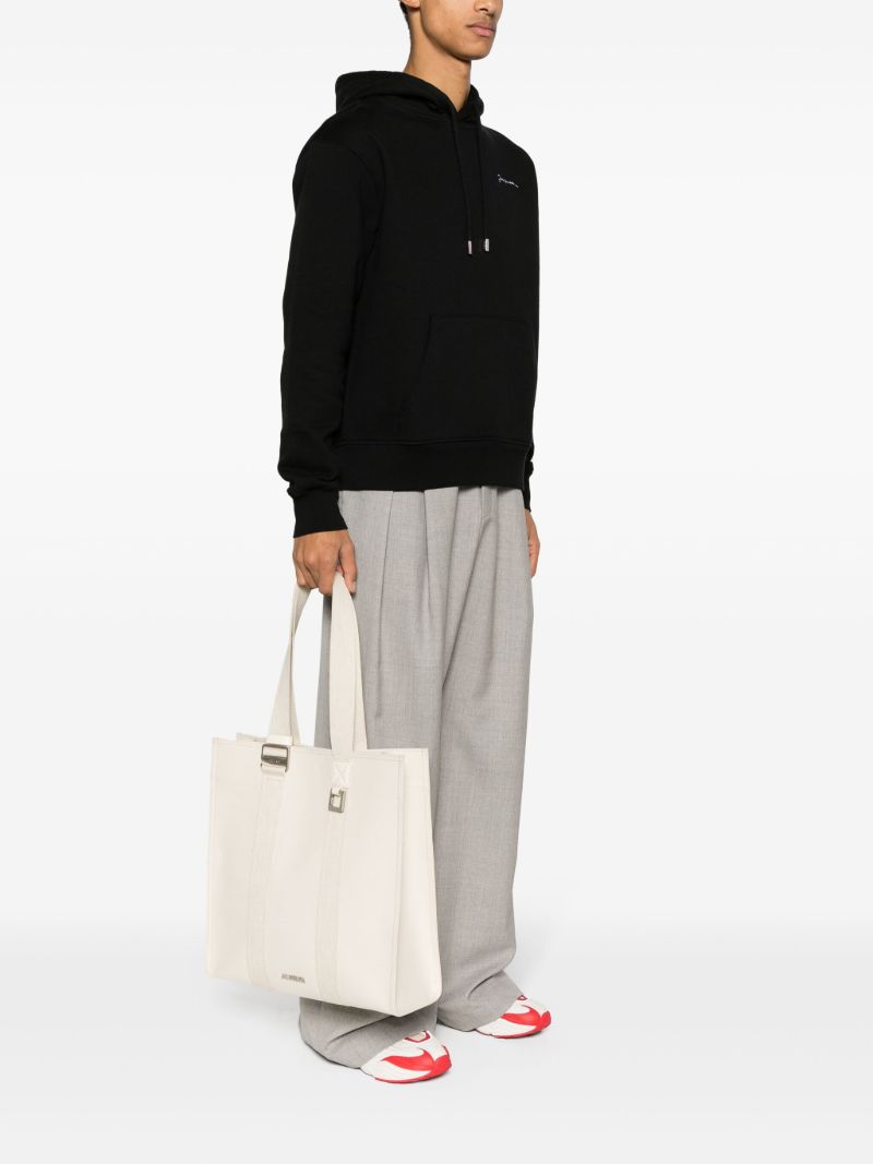 White Le Cabas Cuerda Tote Bag