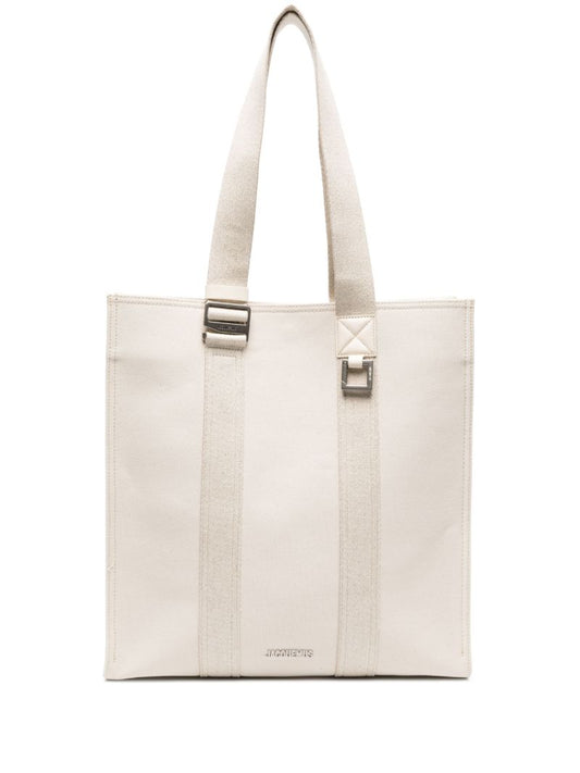 White Le Cabas Cuerda Tote Bag