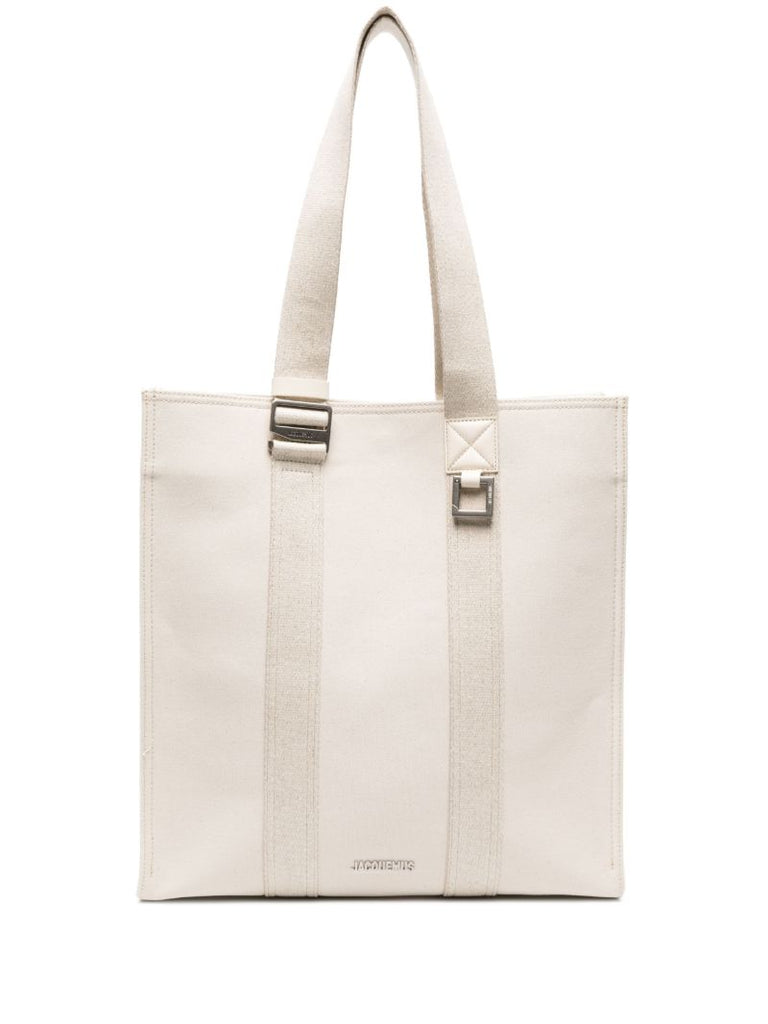 White Le Cabas Cuerda Tote Bag