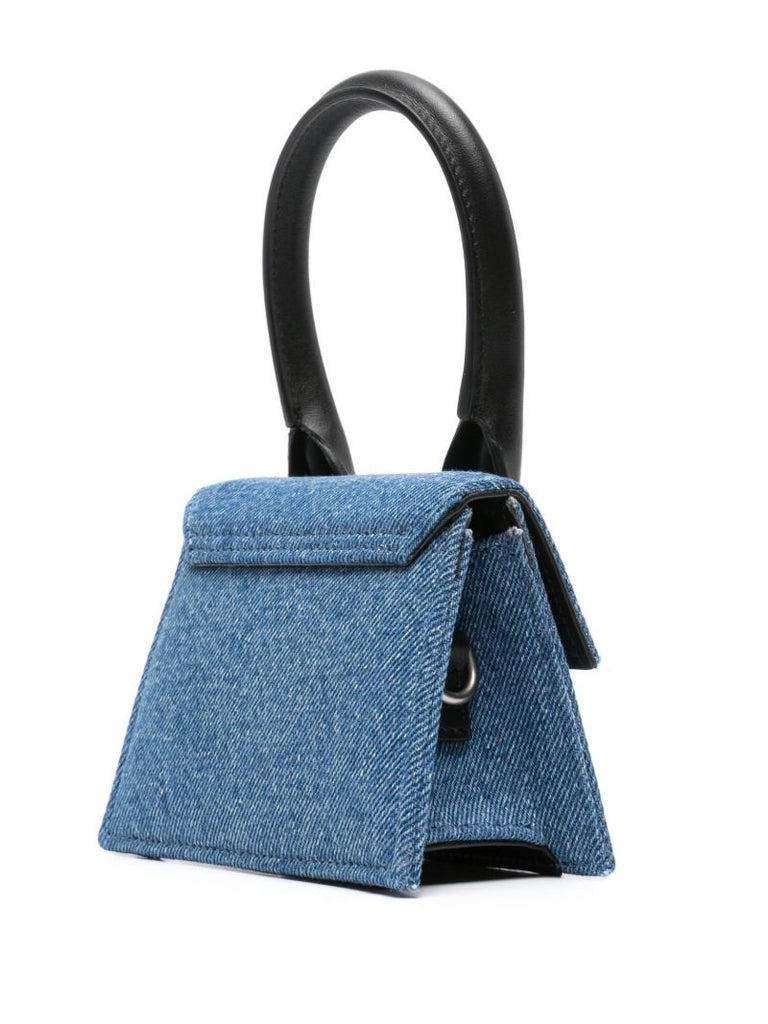 Blue Le Chiquito Homme Denim Top Handle Bag
