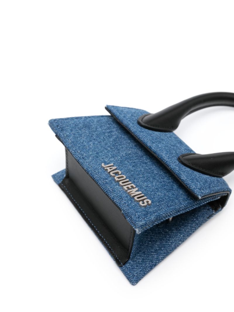 Blue Le Chiquito Homme Denim Top Handle Bag