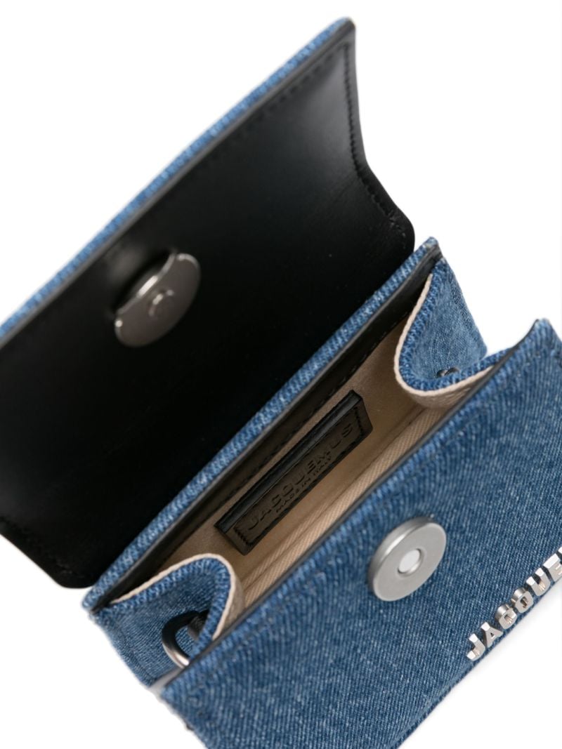 Blue Le Chiquito Homme Denim Top Handle Bag