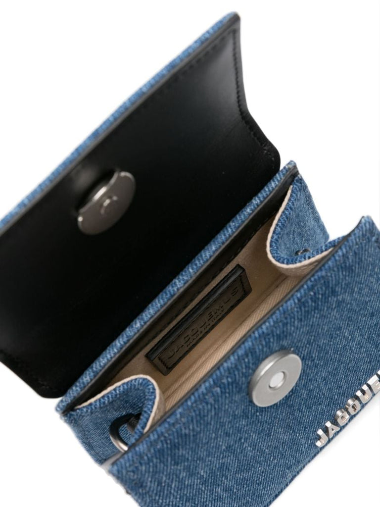 Blue Le Chiquito Homme Denim Top Handle Bag