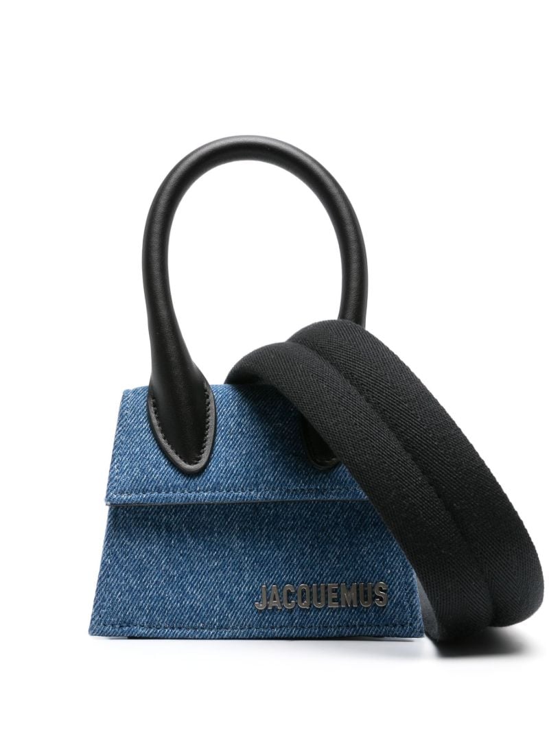 Blue Le Chiquito Homme Denim Top Handle Bag