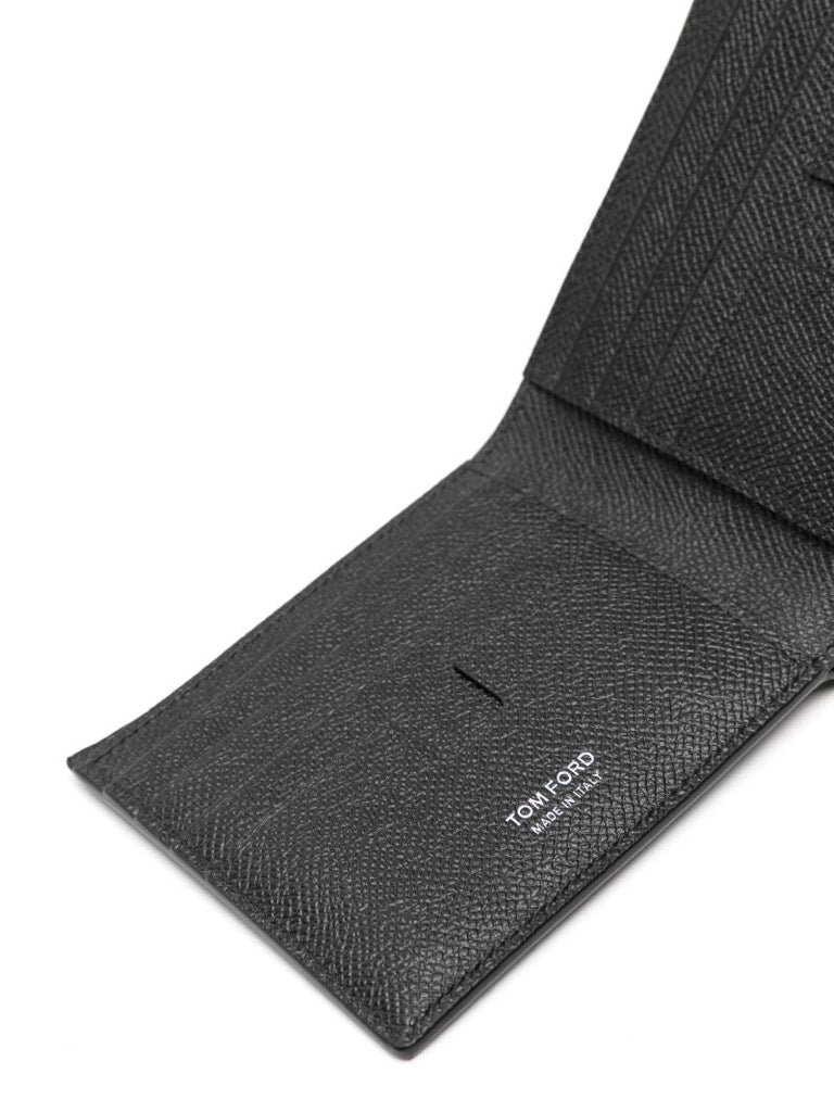 Black Leather Bifold Wallet