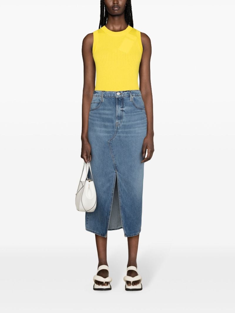 Blue Midaxi Denim Skirt