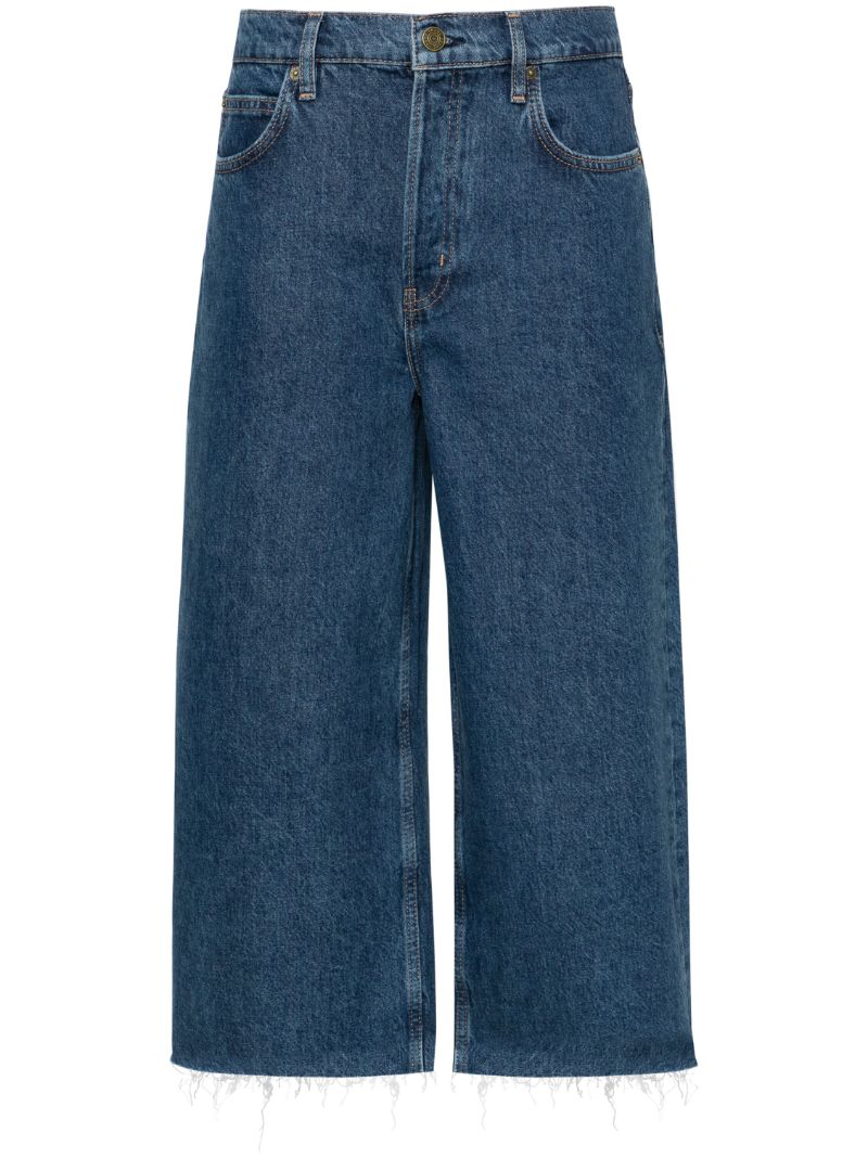 Blue Easy Capri High-rise Cropped Jeans