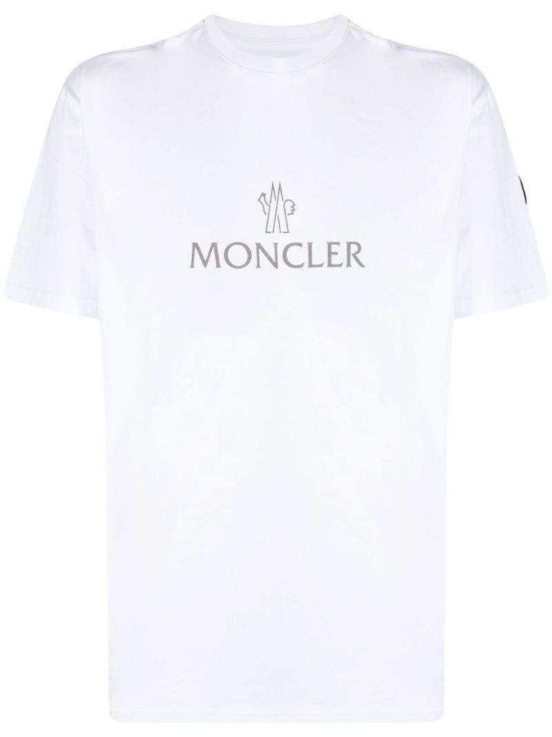 White Logo-print Cotton T-shirt