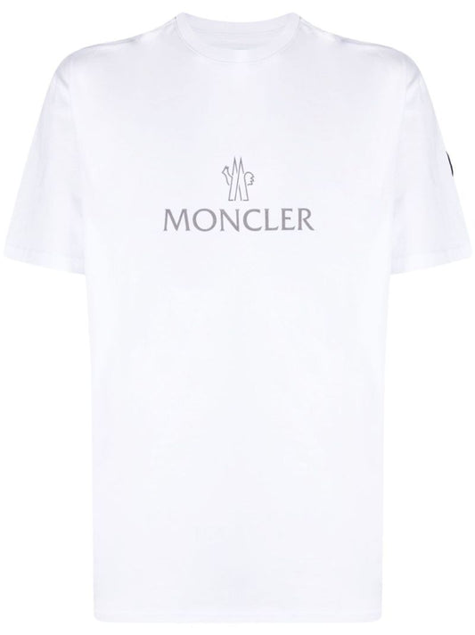 White Logo-print Cotton T-shirt