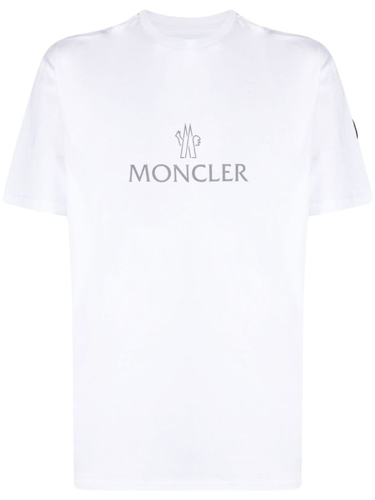 White Logo-print Cotton T-shirt
