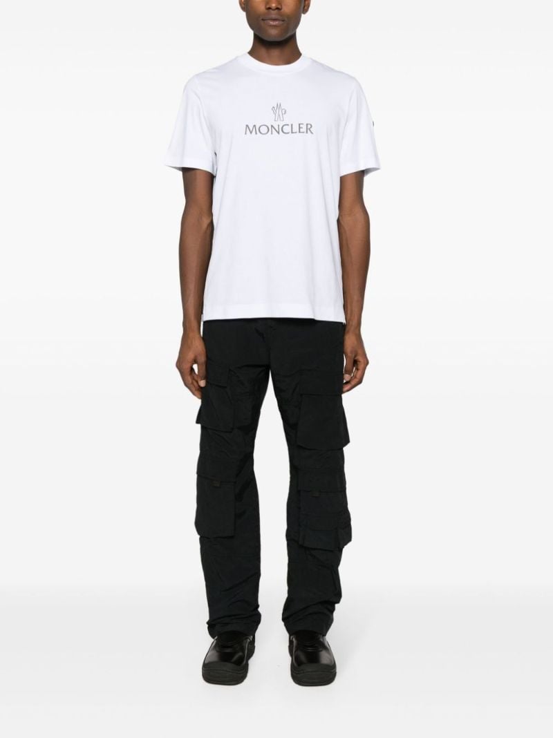 White Logo-print Cotton T-shirt