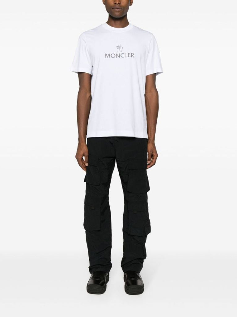 White Logo-print Cotton T-shirt