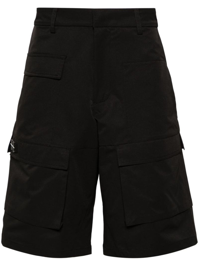 Black Cellulae Cargo Shorts