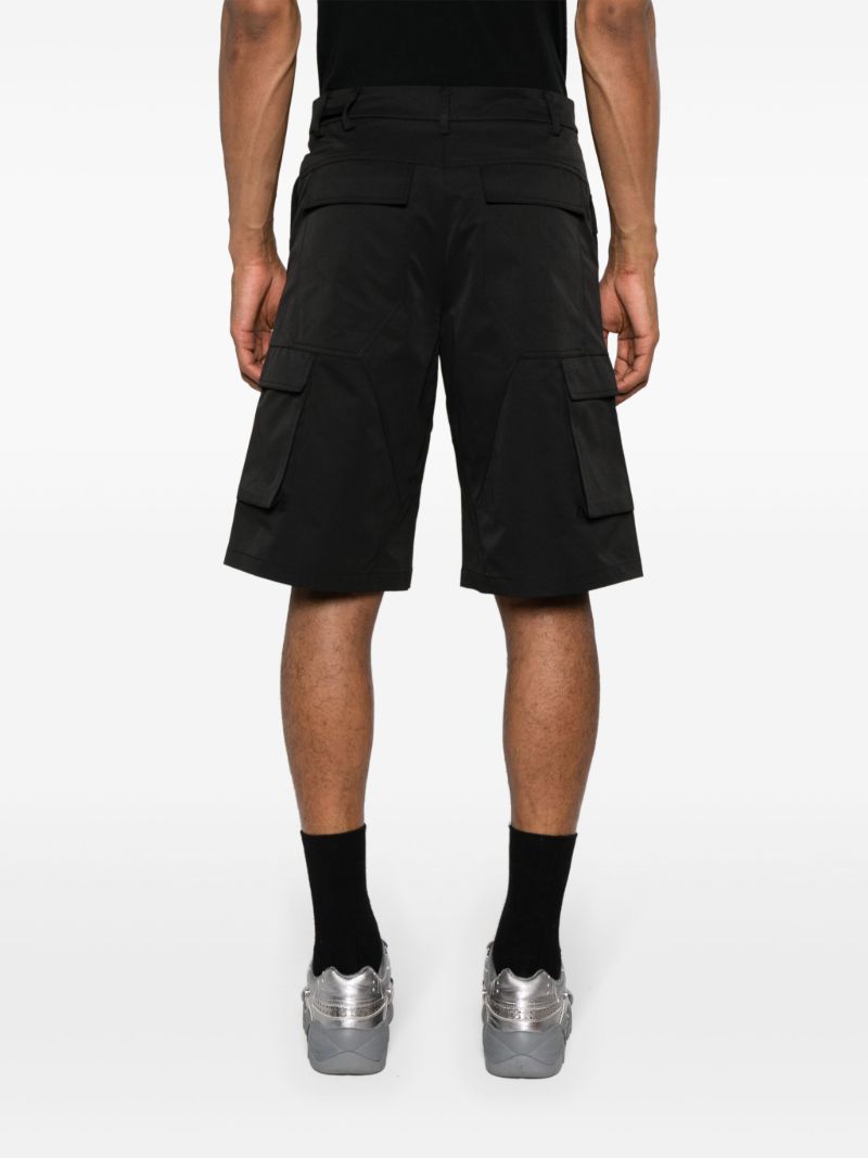 Black Cellulae Cargo Shorts