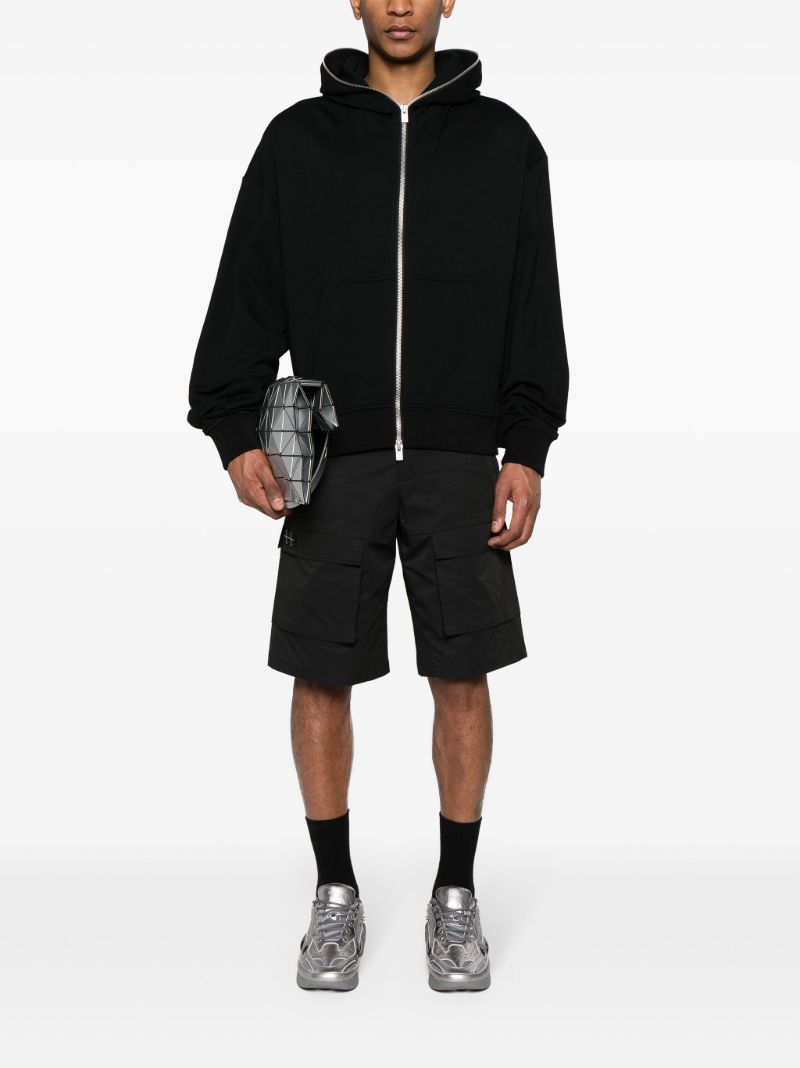Black Cellulae Cargo Shorts