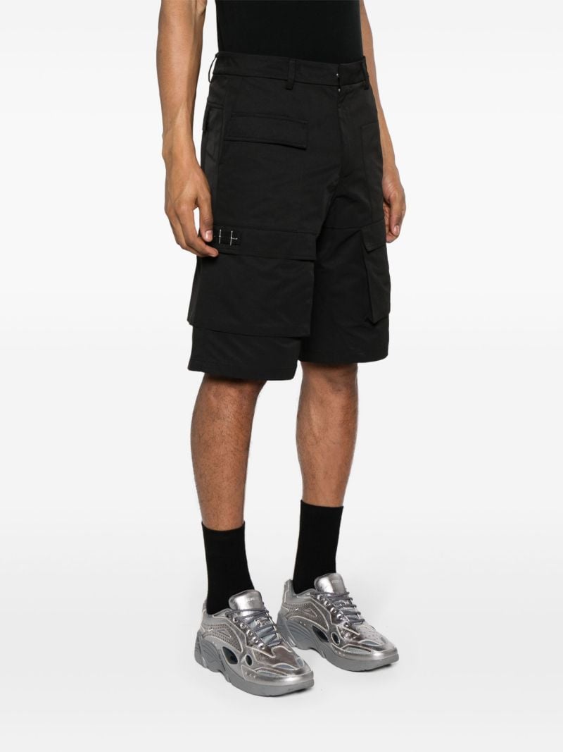 Black Cellulae Cargo Shorts