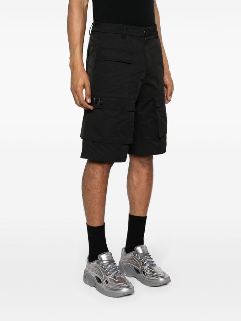 Black Cellulae Cargo Shorts