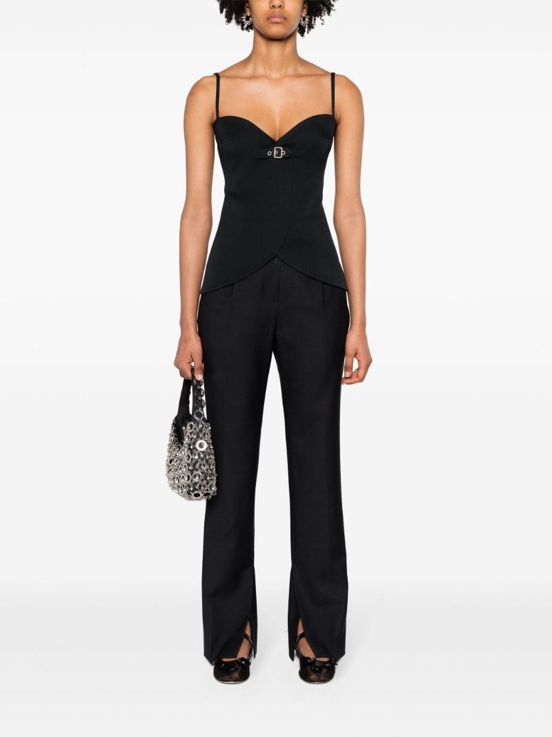 Black Ellipse Sleeveless Top