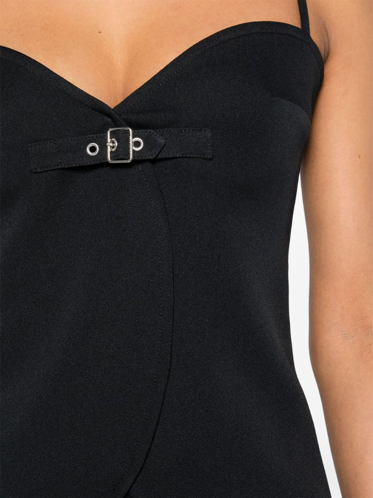 Black Ellipse Sleeveless Top
