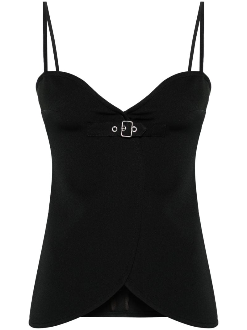Black Ellipse Sleeveless Top