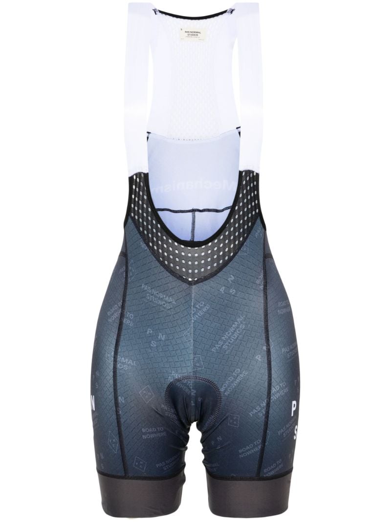 Black Mechanism Cycling Bib Shorts