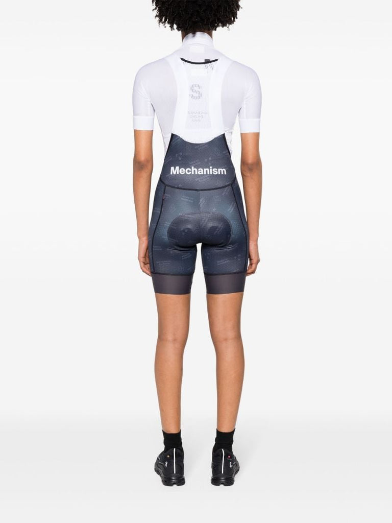 Black Mechanism Cycling Bib Shorts