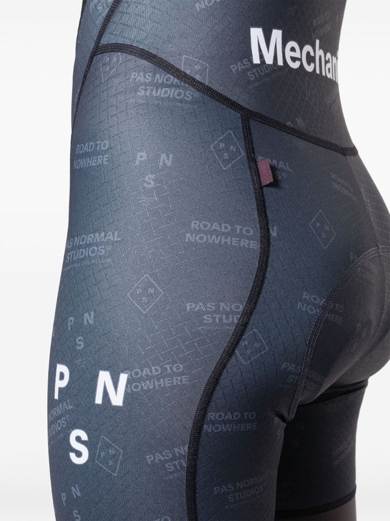 Black Mechanism Cycling Bib Shorts