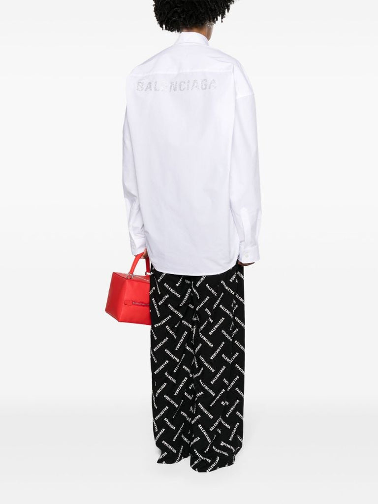 White Cotton Poplin Shirt