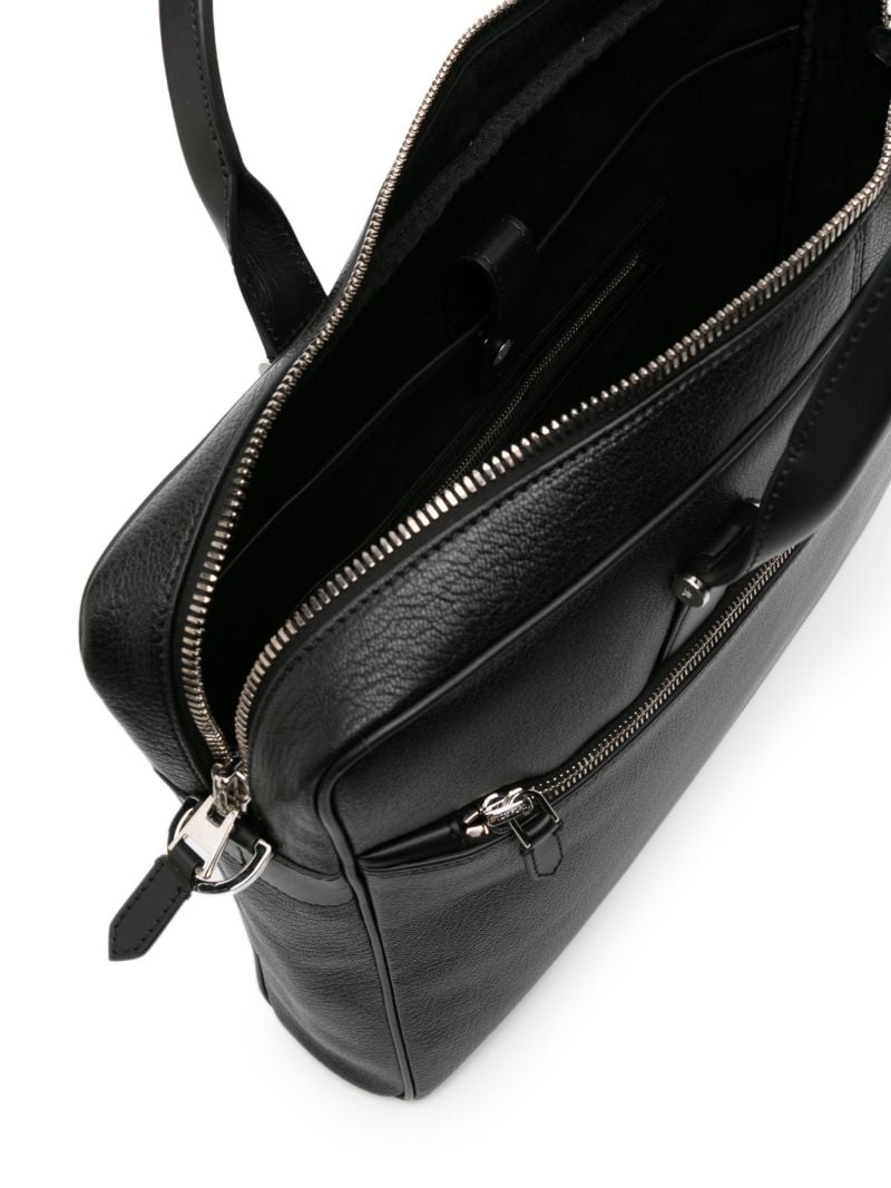 Black Leather Laptop Bag