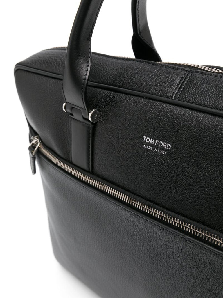 Black Leather Laptop Bag