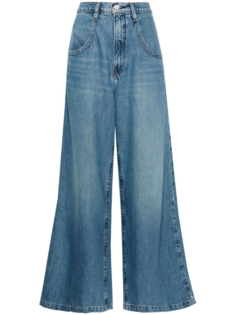 Blue Skater Wide-leg Jeans