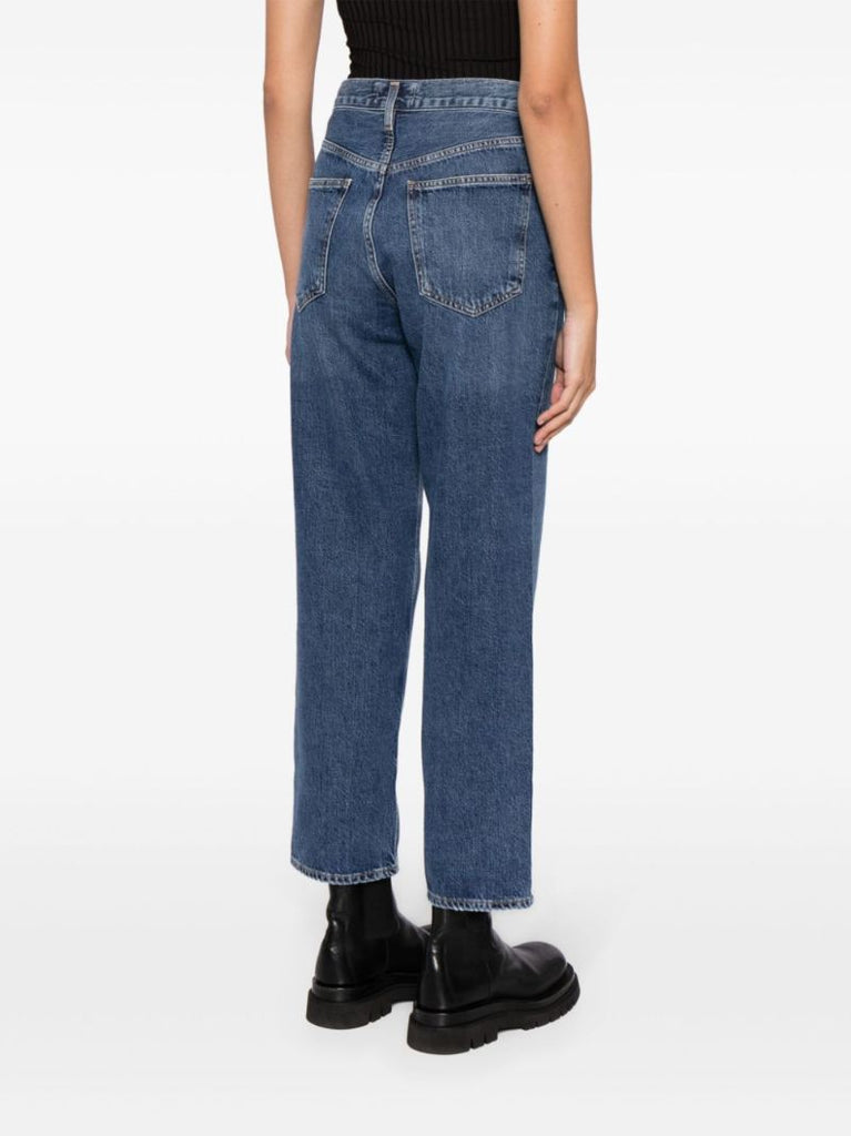 Blue Criss-cross Jeans