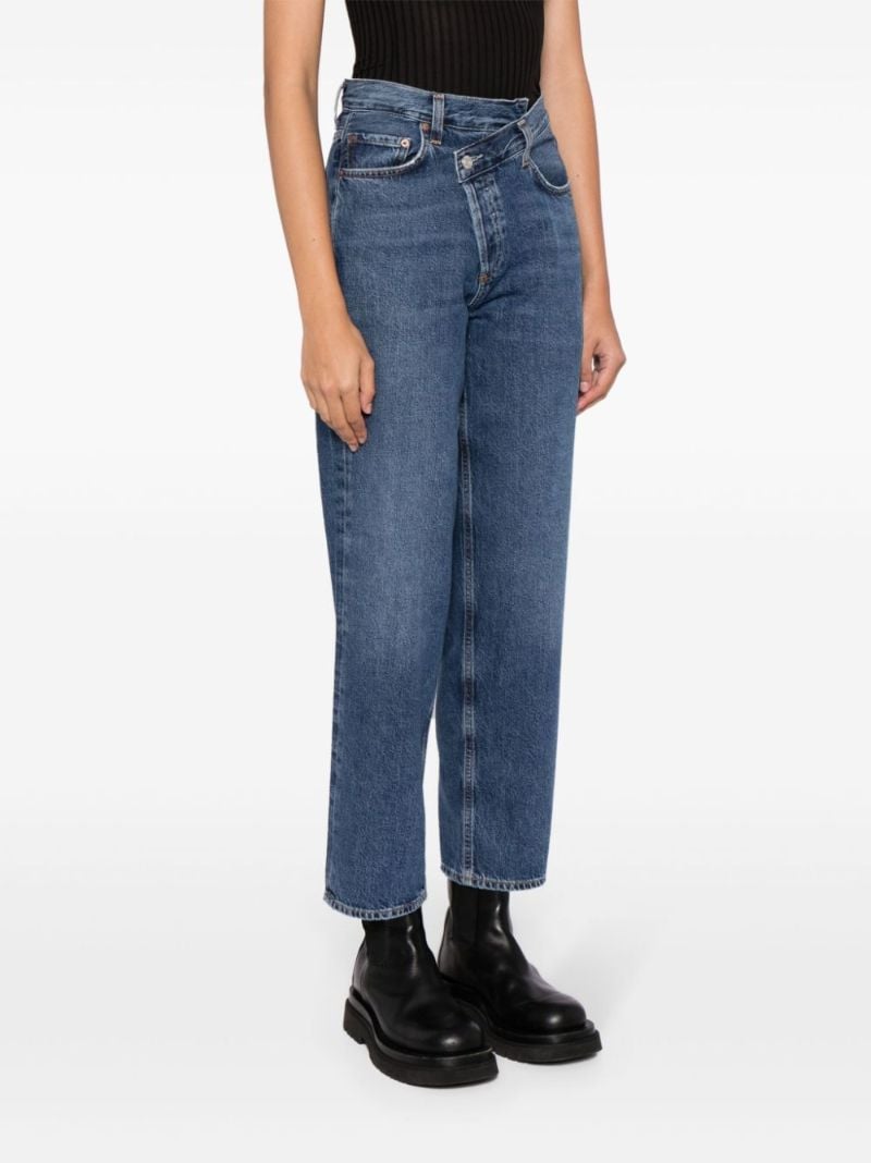 Blue Criss-cross Jeans