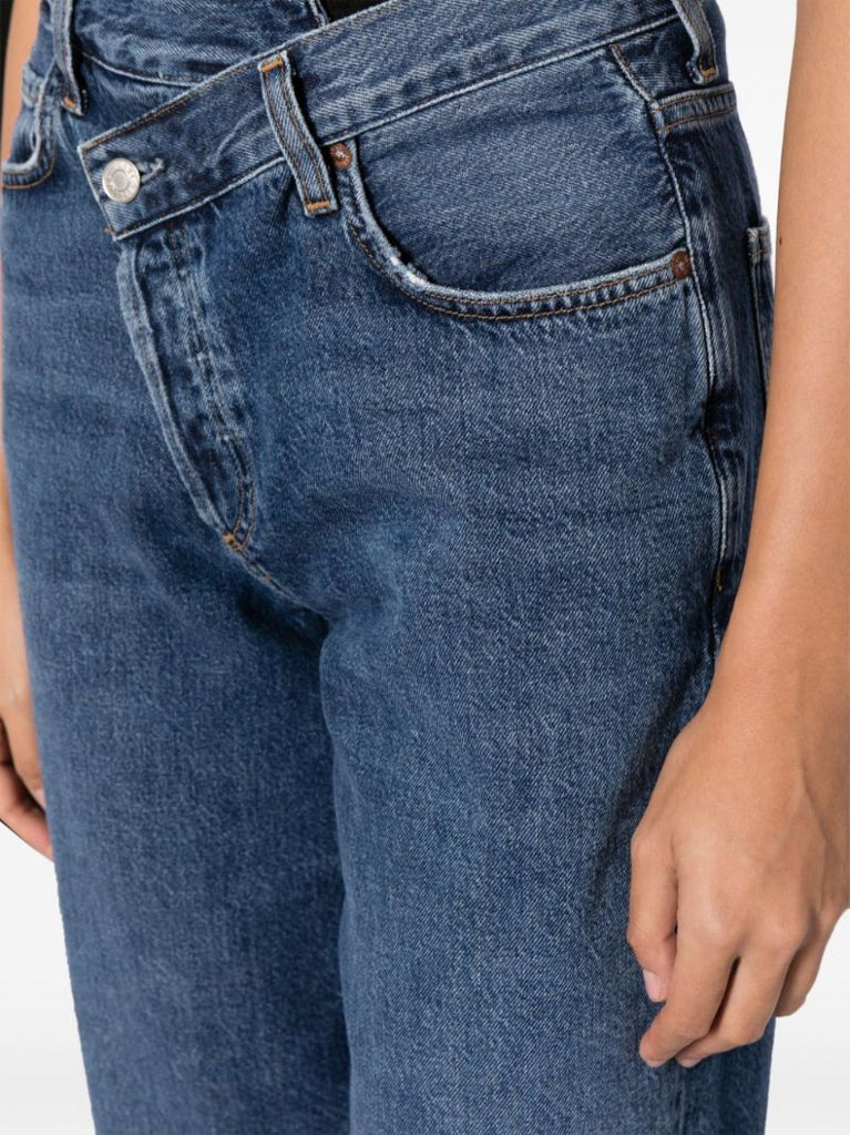 Blue Criss-cross Jeans