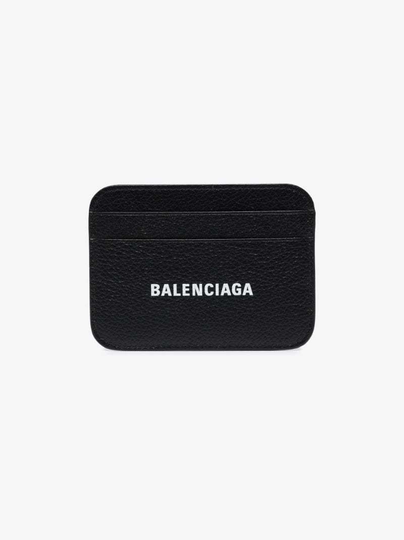 Black Cash Leather Card Holder