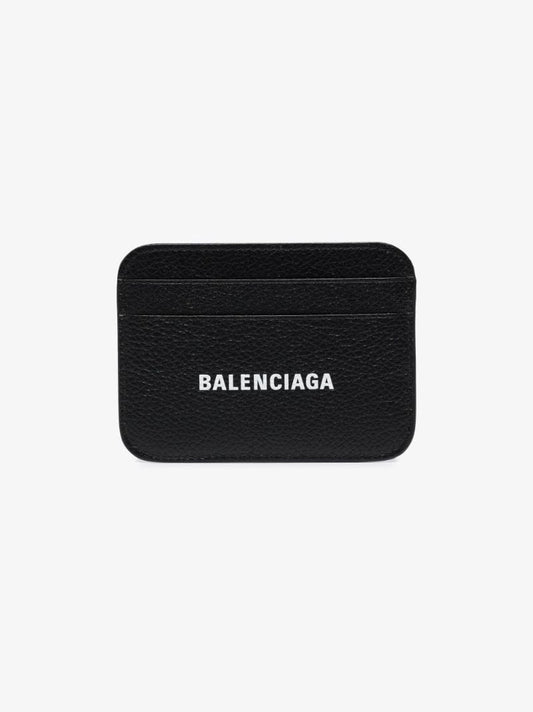 Black Cash Leather Card Holder