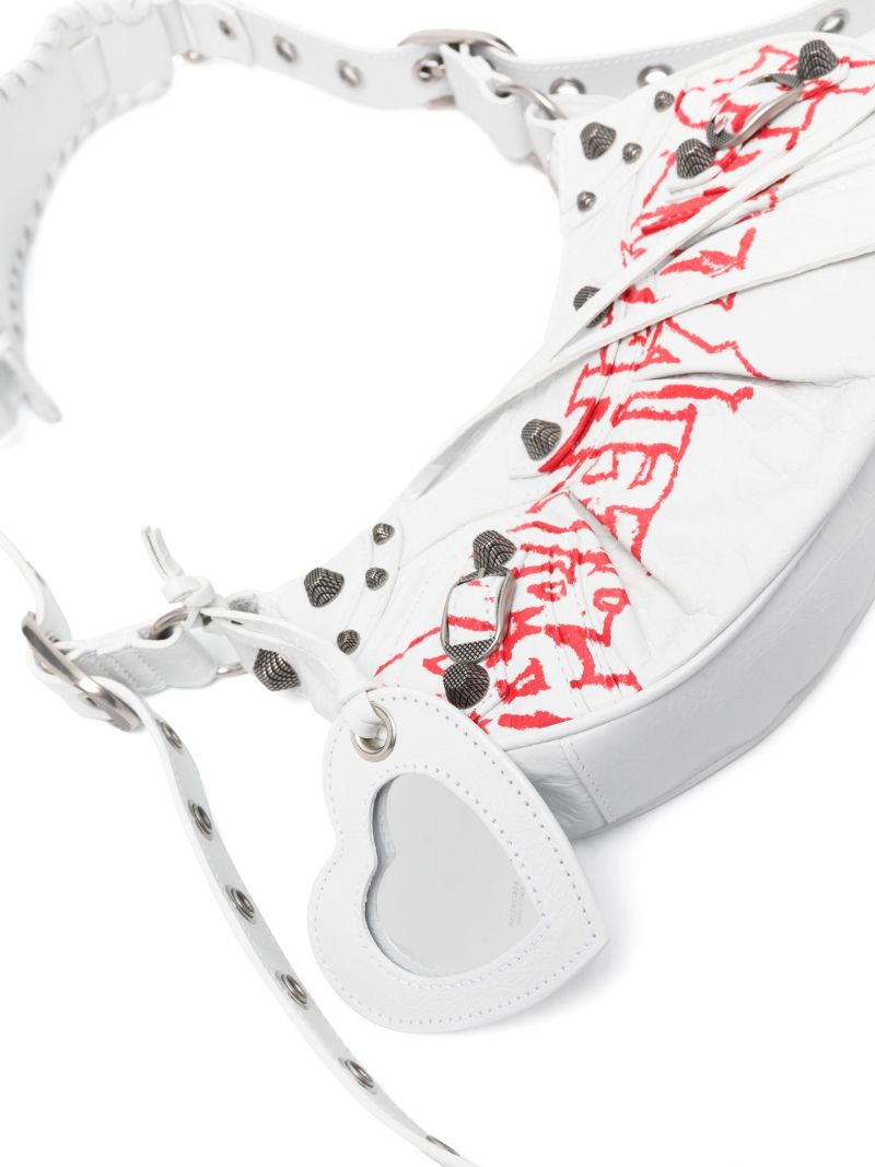 White Le Cagole Xs Shoulder Bag